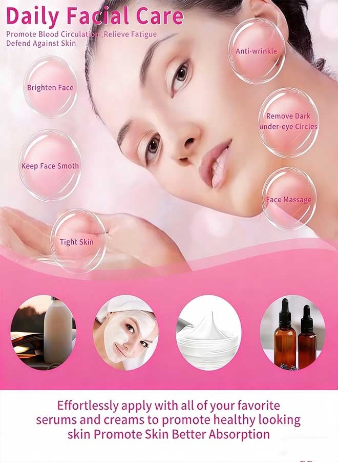 رات سو مدلك الوجه المحمول الصغير -مقاوم للماء قابل لإعادة الشحن اهتزاز شخصي رعاية الجلد القوية أداة التدليك لتخفيف توتر عضلات الوجه، الألم، التعب، العضلات مشددة - Image 4